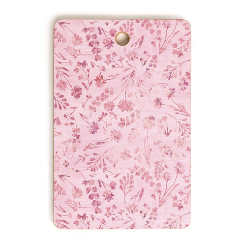 Schatzi Brown Mallory Floral Pink Cutting Board Rectangle