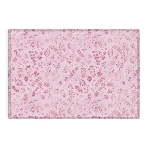 Schatzi Brown Mallory Floral Pink Outdoor Rug