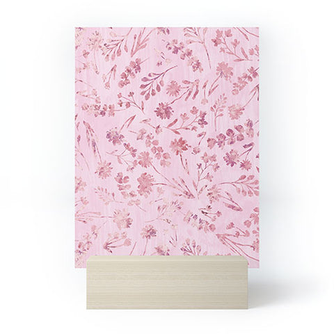 Schatzi Brown Mallory Floral Pink Mini Art Print