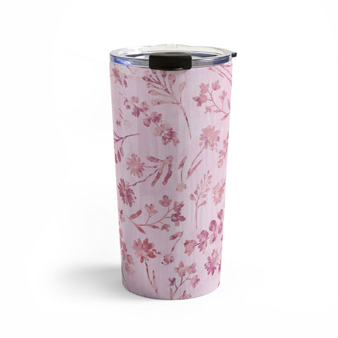 Schatzi Brown Mallory Floral Pink Travel Mug