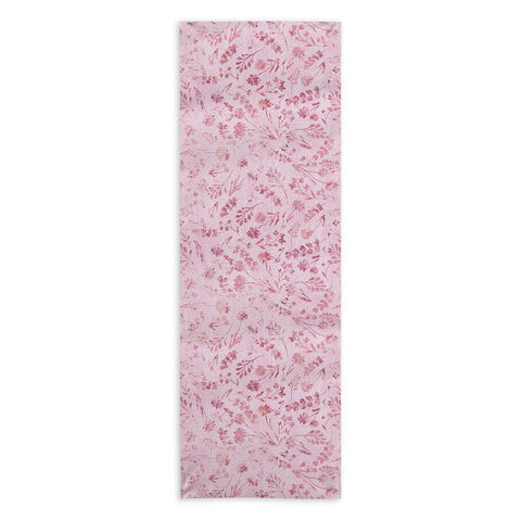 Schatzi Brown Mallory Floral Pink Yoga Towel