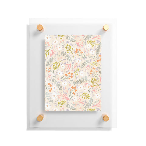 Schatzi Brown Mallory Floral Sand Floating Acrylic Print