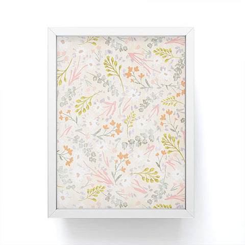 Schatzi Brown Mallory Floral Sand Framed Mini Art Print