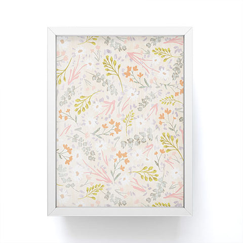 Schatzi Brown Mallory Floral Sand Framed Mini Art Print