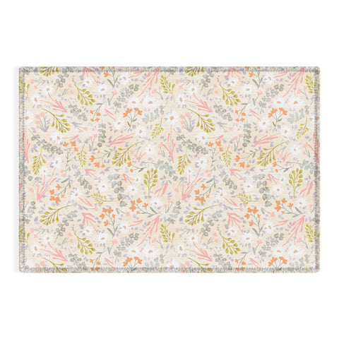 Schatzi Brown Mallory Floral Sand Outdoor Rug