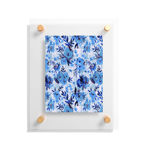 Schatzi Brown Marion Floral Blue Floating Acrylic Print