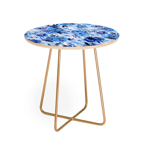 Schatzi Brown Marion Floral Blue Round Side Table