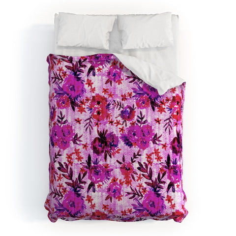 Schatzi Brown Marion Floral Red Comforter