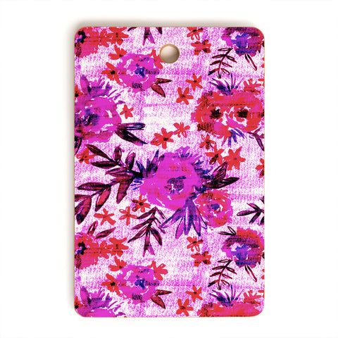 Schatzi Brown Marion Floral Red Cutting Board Rectangle