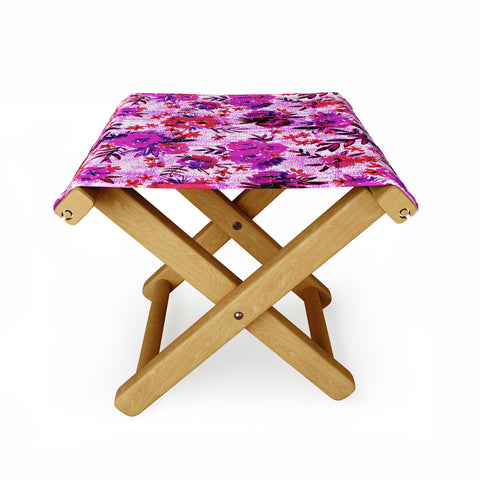Schatzi Brown Marion Floral Red Folding Stool