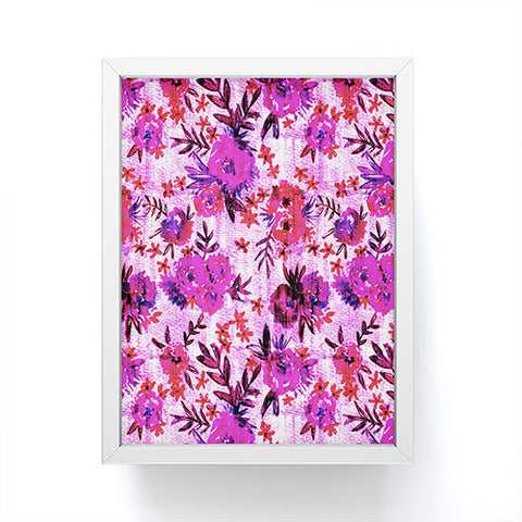 Schatzi Brown Marion Floral Red Framed Mini Art Print