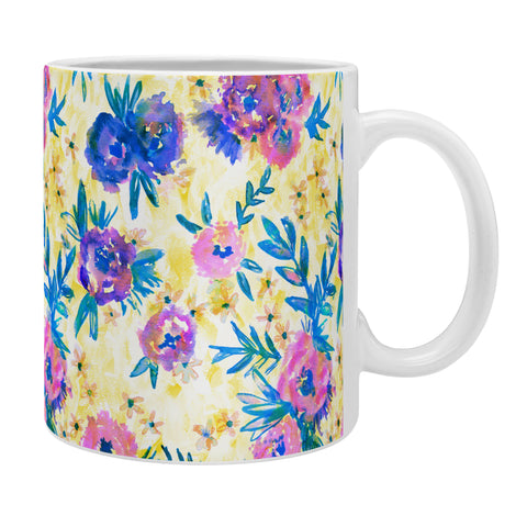 Schatzi Brown Marion Floral Yellow Coffee Mug