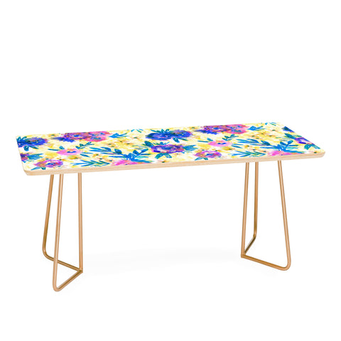 Schatzi Brown Marion Floral Yellow Coffee Table