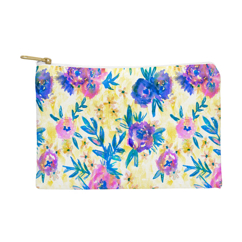 Schatzi Brown Marion Floral Yellow Pouch