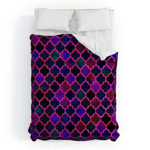 Schatzi Brown Marrakech Market Tilepurple Duvet Cover