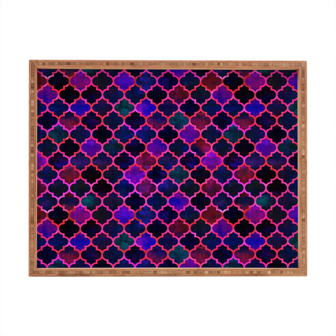 Schatzi Brown Marrakech Market Tilepurple Rectangular Tray