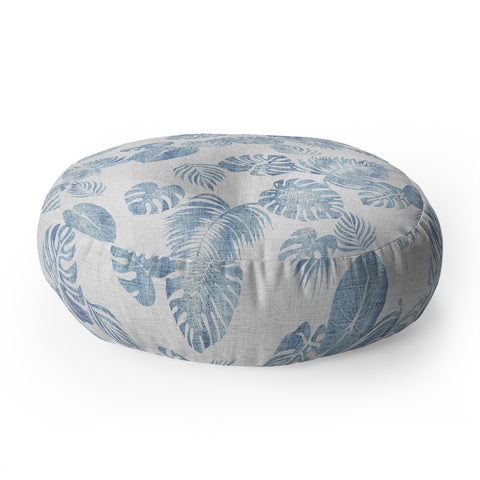 Schatzi Brown Maui Luau Chambray Floor Pillow Round