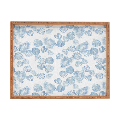 Schatzi Brown Maui Luau Chambray Rectangular Tray