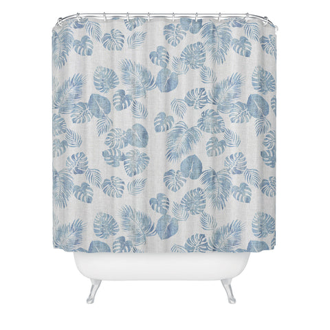 Schatzi Brown Maui Luau Chambray Shower Curtain