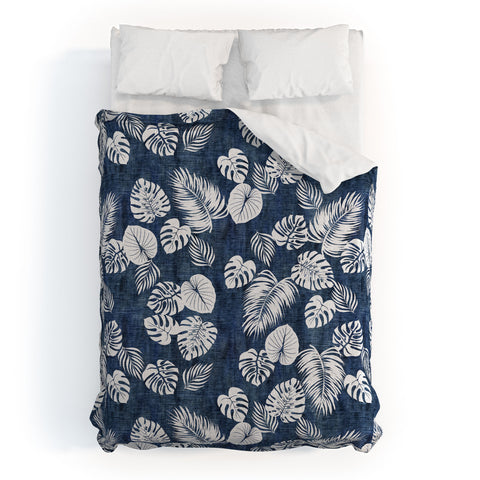 Schatzi Brown Maui Luau Denim Duvet Cover