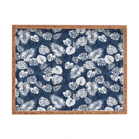 Schatzi Brown Maui Luau Denim Rectangular Tray