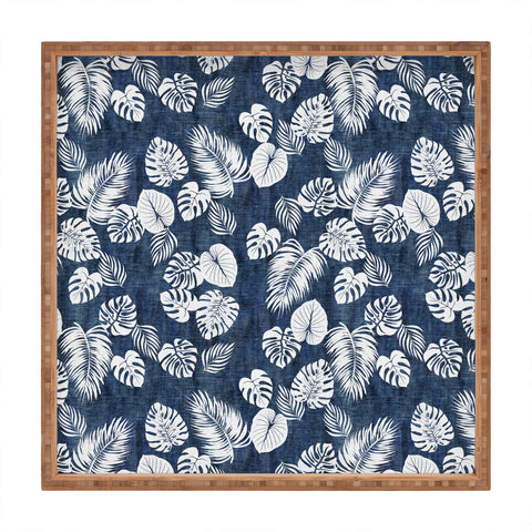 Schatzi Brown Maui Luau Denim Square Tray