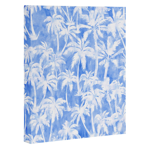 Schatzi Brown Maui Palm 2 Light Blue Art Canvas