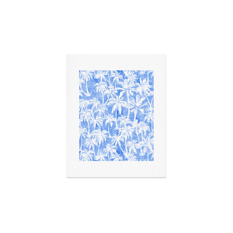 Schatzi Brown Maui Palm 2 Light Blue Art Print