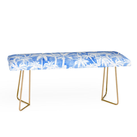 Schatzi Brown Maui Palm 2 Light Blue Bench