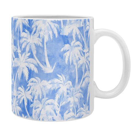 Schatzi Brown Maui Palm 2 Light Blue Coffee Mug