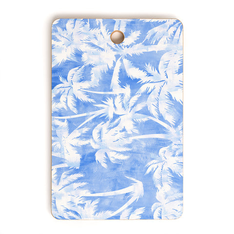 Schatzi Brown Maui Palm 2 Light Blue Cutting Board Rectangle