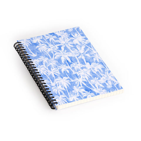 Schatzi Brown Maui Palm 2 Light Blue Spiral Notebook