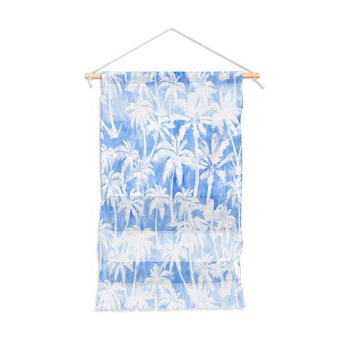 Schatzi Brown Maui Palm 2 Light Blue Wall Hanging Portrait