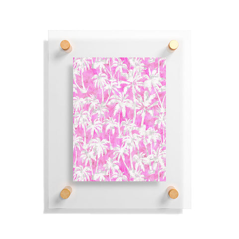 Schatzi Brown Maui Palm 2 Pink Floating Acrylic Print