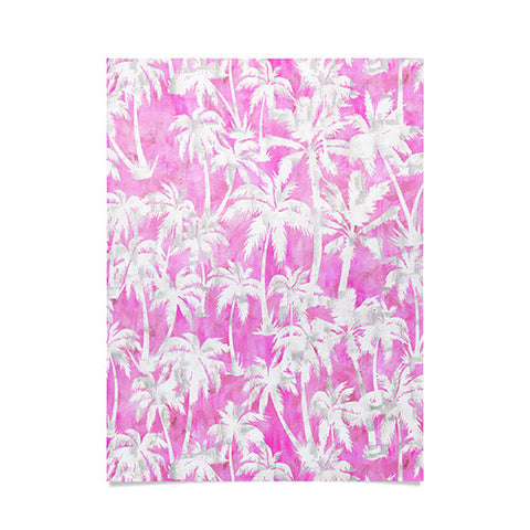 Schatzi Brown Maui Palm 2 Pink Poster