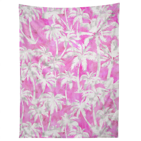 Schatzi Brown Maui Palm 2 Pink Tapestry