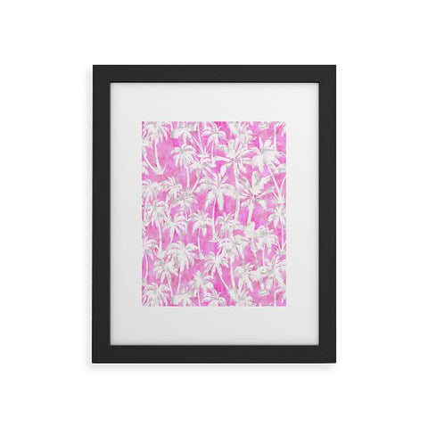 Schatzi Brown Maui Palm 2 Pink Framed Art Print