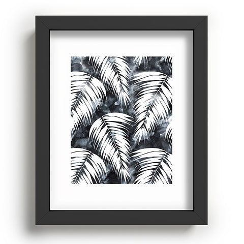 Schatzi Brown Maui Palm Black and White Recessed Framing Rectangle