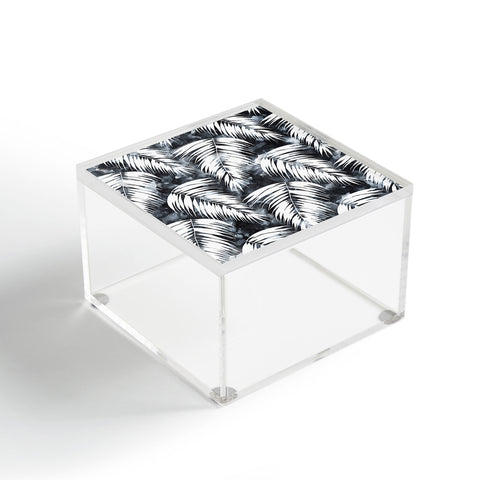 Schatzi Brown Maui Palm Black and White Acrylic Box