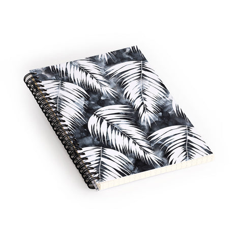 Schatzi Brown Maui Palm Black and White Spiral Notebook
