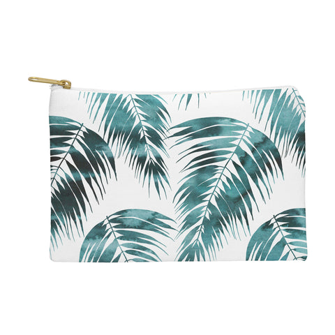 Schatzi Brown Maui Palm Green and White Pouch