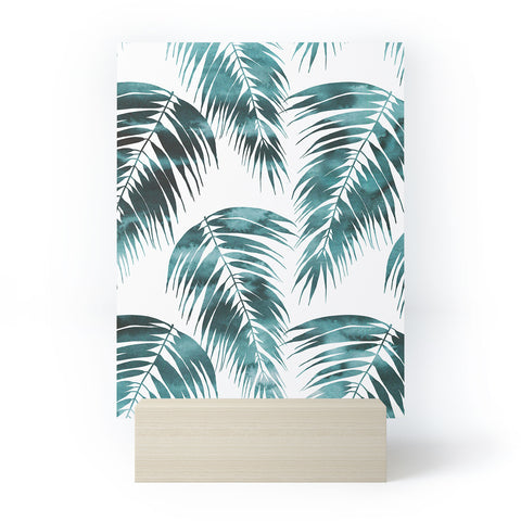 Schatzi Brown Maui Palm Green and White Mini Art Print