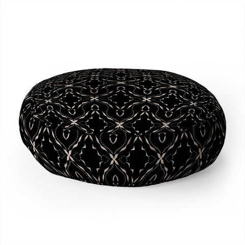 Schatzi Brown McKenzie Global Black Floor Pillow Round