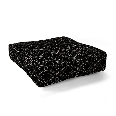 Schatzi Brown McKenzie Global Black Floor Pillow Square