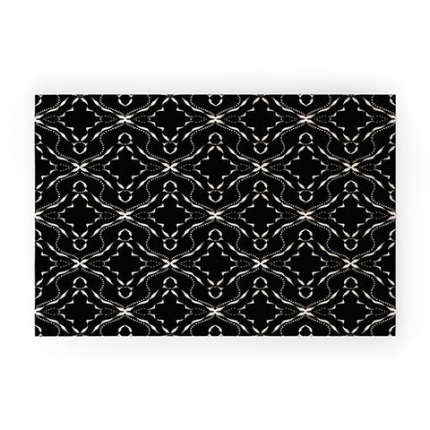 Schatzi Brown McKenzie Global Black Welcome Mat