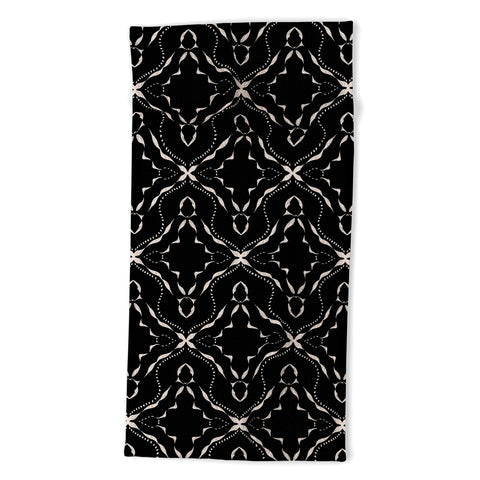 Schatzi Brown McKenzie Global Black Beach Towel