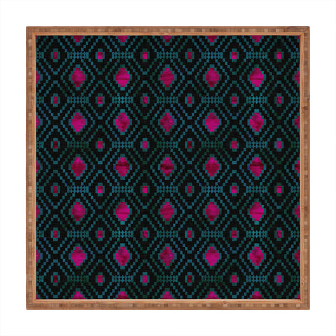 Schatzi Brown Merri Diamond Black Square Tray