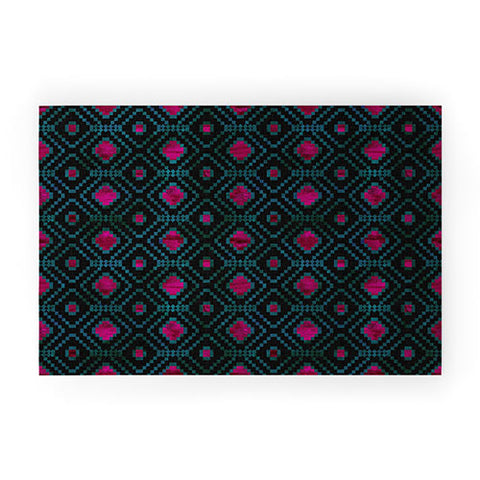 Schatzi Brown Merri Diamond Black Welcome Mat