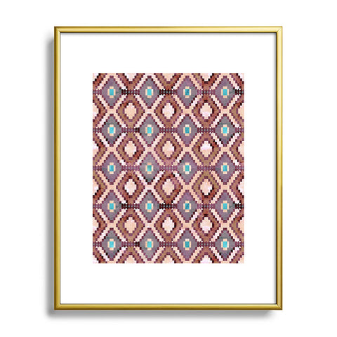 Schatzi Brown Merri Diamond Dusty Metal Framed Art Print