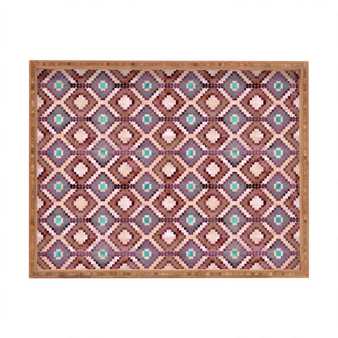 Schatzi Brown Merri Diamond Dusty Rectangular Tray